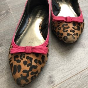 Forever 21 Leopard Print Softee Leather Loafers 6